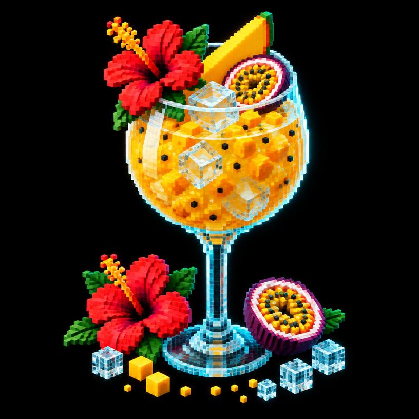 Illustration pixel art : Summer